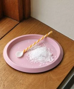 HAY Glass Spoons Spice Set De 3 Amber Light Pink And White