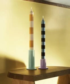 HAY Velas Stripe Set De 4 Douce