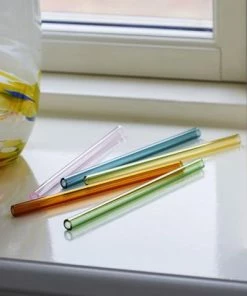 HAY Set of 6 Sip Glass Cocktail Straws