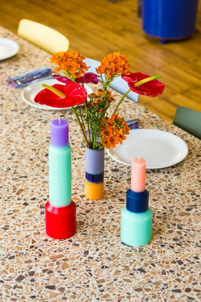 New โ๏ธ HAY Pillar Candle Medium Mint ๐ฅ 3 HAY Pillar Candle Medium Mint