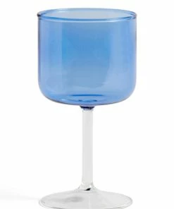 HAY Tint Wine Glass 2pcs - Blue And Clear