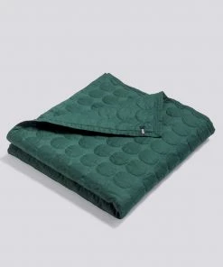 HAY Mega Dot Dark Green Bedspread
