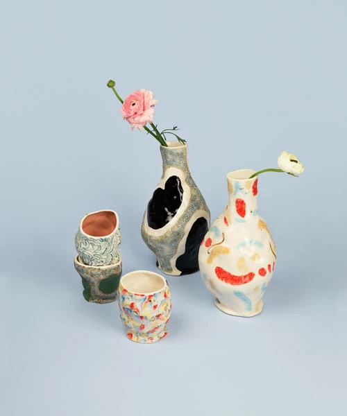 Coupon 💯 HAY Taza Jessica Hans Green Cow 🔔 4 HAY Taza Jessica Hans Green Cow