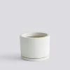 HAY Plant Pot With Saucer - L - White