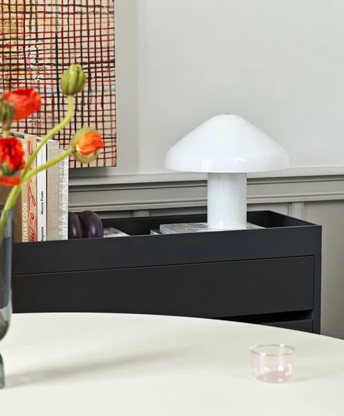 Budget π₯° HAY Lampe A Poser Pao Blanche En Verre 𧨠4 HAY Lampe A Poser Pao Blanche En Verre