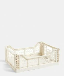 HAY Medium Coloured Crate In Off White