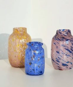 HAY Jarrón Splash L Light Pink & Yellow -