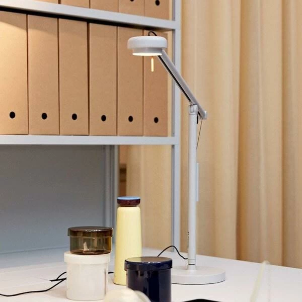 Deals 🥰 HAY Lampe De Table Fifty Fifty Mini Gris Clair 🛒 4 HAY Lampe De Table Fifty Fifty Mini Gris Clair