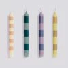 HAY Stripe Candle Set of 4 Douce