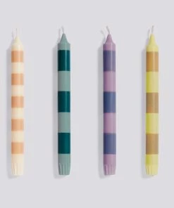 HAY Stripe Candle Set of 4 Douce