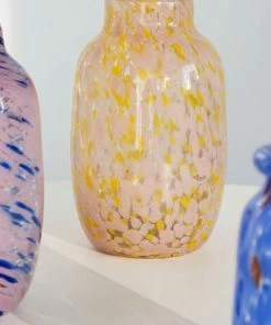 HAY Splash Vase Round - Large, Pink And Yellow