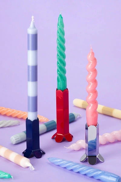 Outlet 🔔 HAY Spiral Candle Set Dark Rose Dark Peach Light Rose 🔥 3 HAY Spiral Candle Set Dark Rose Dark Peach Light Rose