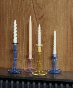 HAY Set De 6 Bougies Spirales Caramel Peche Et Lavande