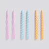 HAY Candle Long Mix 6 Pcs Lilac L Blue Dark Peach