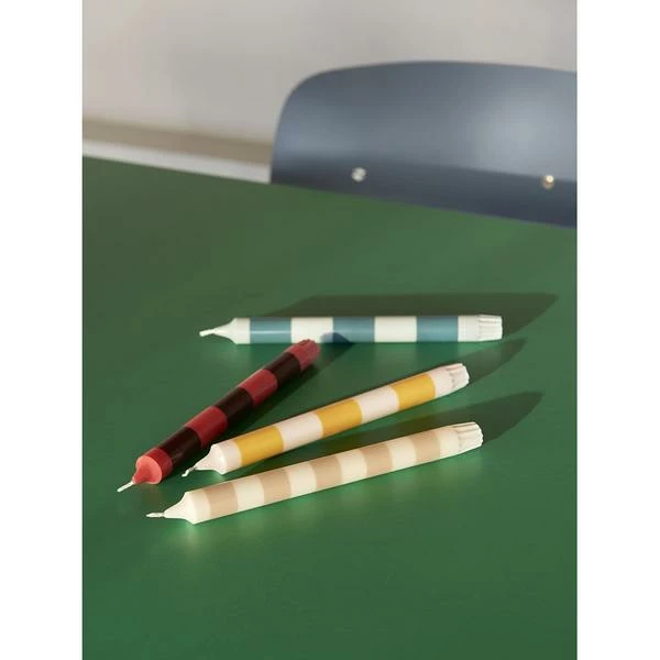 Outlet ๐ฏ HAY Set De 4 Bougies Rayees Stripe Candle ๐ 5 HAY Set De 4 Bougies Rayees Stripe Candle