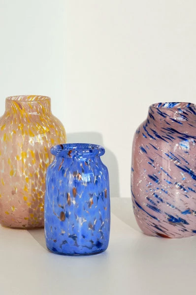 Flash Sale 😉 HAY Splash Vase Round Pink And Blue ⭐ 3 HAY Splash Vase Round Pink And Blue
