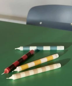 HAY Velas Stripe Set De 4 Douce