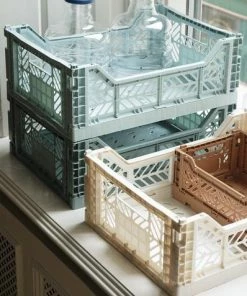 HAY Medium Coloured Crate In Off White