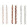 HAY Long Candle Set - Light Rose, Mauve, Light Grey