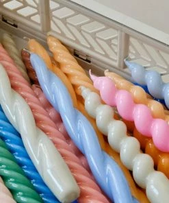 HAY Candle Twist Set Of 6 - Caramel + Tangerine