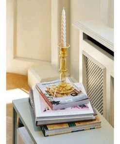 HAY Set De 6 Bougies Spirales Caramel Peche Et Lavande