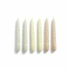 HAY Twisted Candles - 6 Pack - Grey-Beige/Citrus/Peach