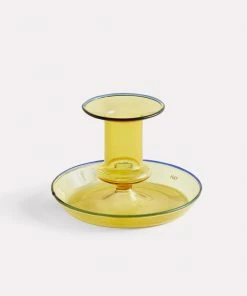 HAY Flare Candle Holder Yellow S