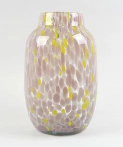 HAY Hand Blown Splash Vase – Light Pink & Yellow – Large