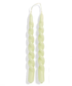 HAY Mini Swirl Candle - Light Green
