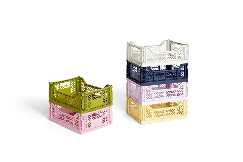 Cheap ❤️ HAY Colour Crate | M 14.5 L - Light Yellow ✔️ 6 HAY Colour Crate | M 14.5 L - Light Yellow