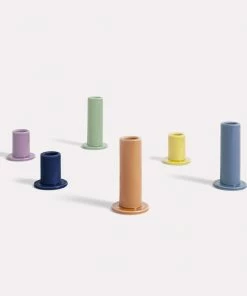 HAY Tube Candle Holder M Peach