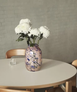 HAY Large Light Pink and Blue Round Splash Vase