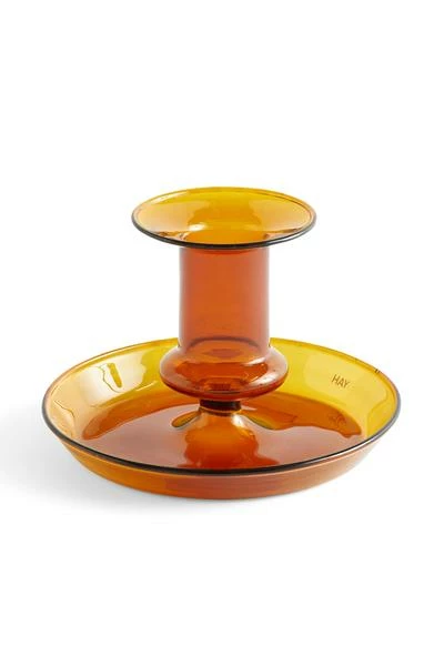 Buy ๐ HAY Flare Candle Holder Amber ๐งจ 3 HAY Flare Candle Holder Amber
