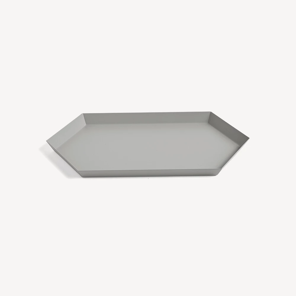 Brand new 😍 HAY Grey Steel Kaleido M Tray 😀 3 HAY Grey Steel Kaleido M Tray