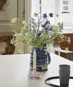 HAY Pink Flare Candleholder - Small