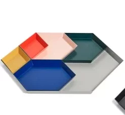 HAY Large Petrol Green Kaleido Tray