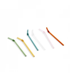 HAY 6 Pcs Multicolor Sip Smooth Straws