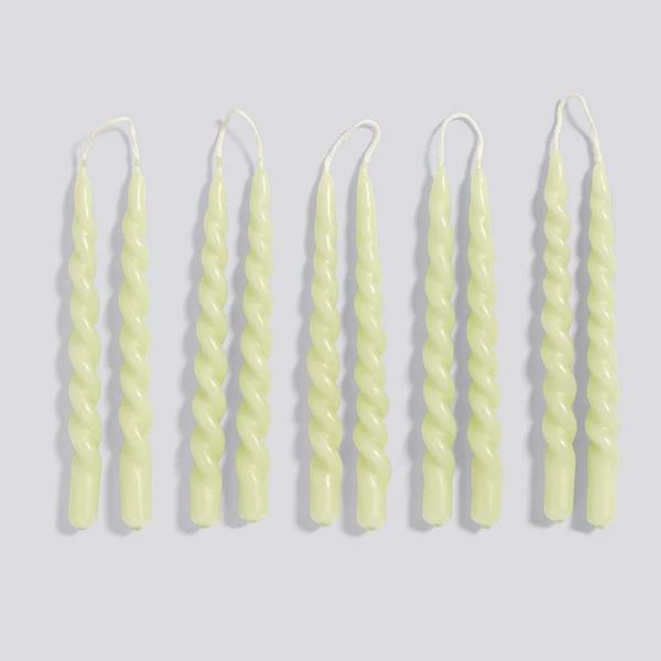 Discount โ๏ธ HAY Candle / Mini Swirl Set Of 10 Light Green ๐ 3 HAY Candle / Mini Swirl Set Of 10 Light Green