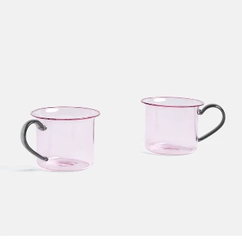 Brand new ๐ HAY Borosilicate Mugs - Set of 2 ๐ฏ 3 HAY Borosilicate Mugs - Set of 2