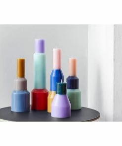 HAY Bougie Pillar Bleu M