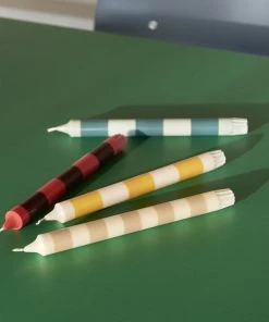 HAY Stripe Candle Set Of 4 Bright