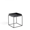HAY Black Small Square Powder Coated Steel Tray Table