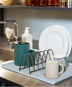 HAY Dark Green Silicone Cutlery Holder