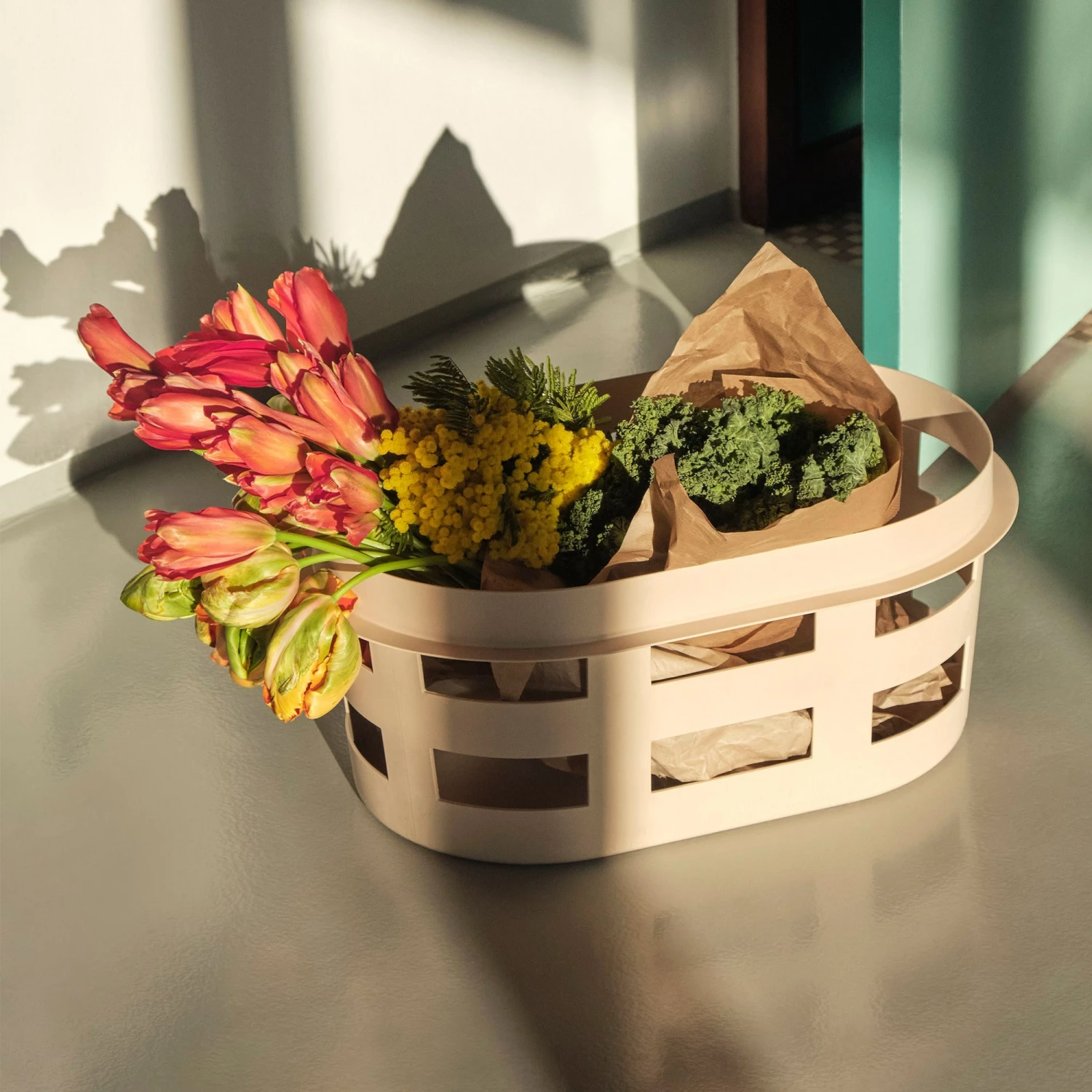 Cheapest ❤️ HAY Basket - Nougat 🤩 4 HAY Basket - Nougat