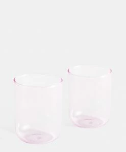 HAY Set of 2 300ml Pink Tint Tumblers