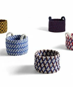 HAY Burgundy Bead Basket