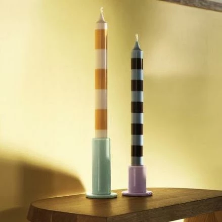 Best Pirce 👏 HAY Stripe Candle Set Of 4 Douce ❤️ 4 HAY Stripe Candle Set Of 4 Douce