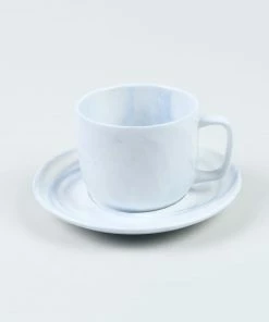HAY Twist Cup & Saucer Blue Small Set of 2
