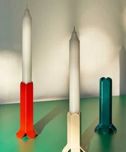 HAY Arcs Candleholder L Green