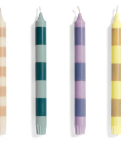 HAY Stripe Candle - Red and Bordeaux